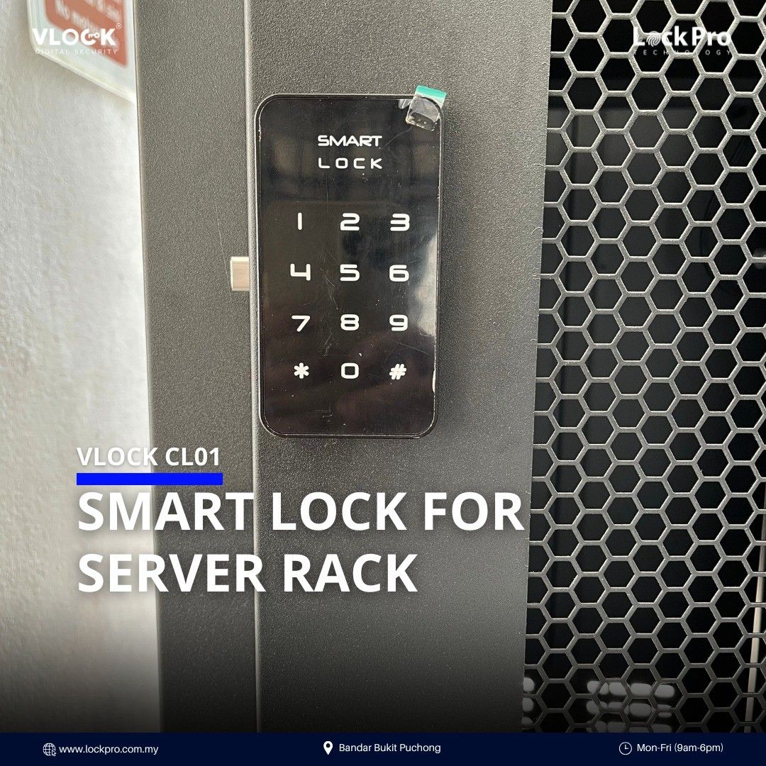 VLOCK CL01 Smart Lock for Server Rack, Furniture & Home Living ...