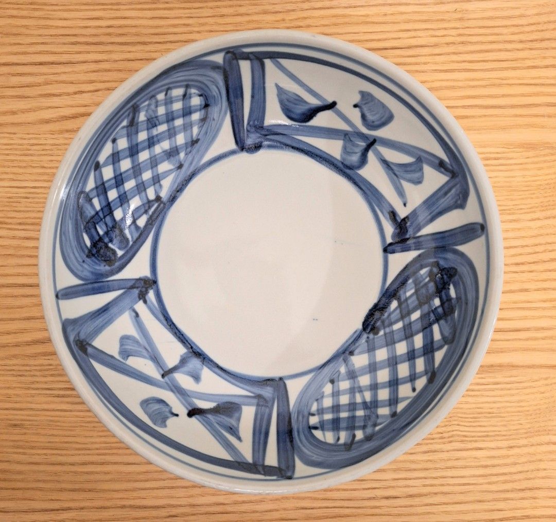 Wabi-sabi stoneware serving bowl (Category: Dinnerware & Cutlery) located in Pasig City. Submitted by iponforcondo (Listing ID 1407198414, Image 1). Description: ✽ 20.7 cm wide (around 8.25 inches) ✽ 6 cm deep (around 2.25 inches) ✽ thick and hefty ✽ has small scratches on surface Payment via GCash, Maya, or BPI Delivery via Lalamove or J&T, fee c/o buyer Ships from Santolan, Pasig City #japansurplus #thriftshop #circulareconomy #japancollectible
