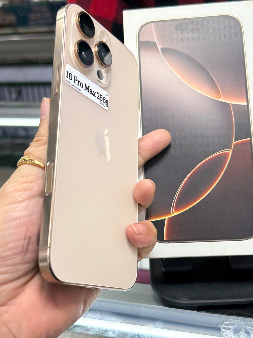 Warranty iPhone 16 Pro Max 256g original Secondhand Ntc approved (Category: iPhone 16 Series) located in San Juan City. Submitted by hanifah_trading (Listing ID 1407250563, Image 2). Description: iPhone 16 Pro Max 256g factory unlock ntc approved with apple warranty Smooth no issue ready for used no apple account unlimited reset unlimited check you may contact us globe 09053122228 smart 09219912889 Hanifah Trading.