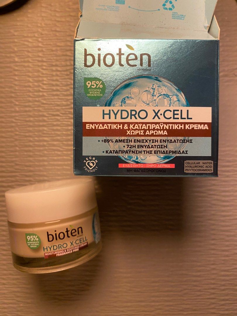 Bioten Hydro X-Cell (Category: Face Care) located in Quezon City. Submitted by preluvables (Listing ID 1409051257, Image 1). Description: Bioten Hydro X-Cell Moisturizer unused (check photo: sticker still sealed) rfs: don’t need it anymore (extra stock) Bought it in watsons for ₱ 759 selling it for ₱550 FIXED price just add sf. MOP: Gcash, Maya, BPI bank transfer Delivery: Lalamove, grab (within metro mnl) lbc, j&t if outside MM can do meetups ar