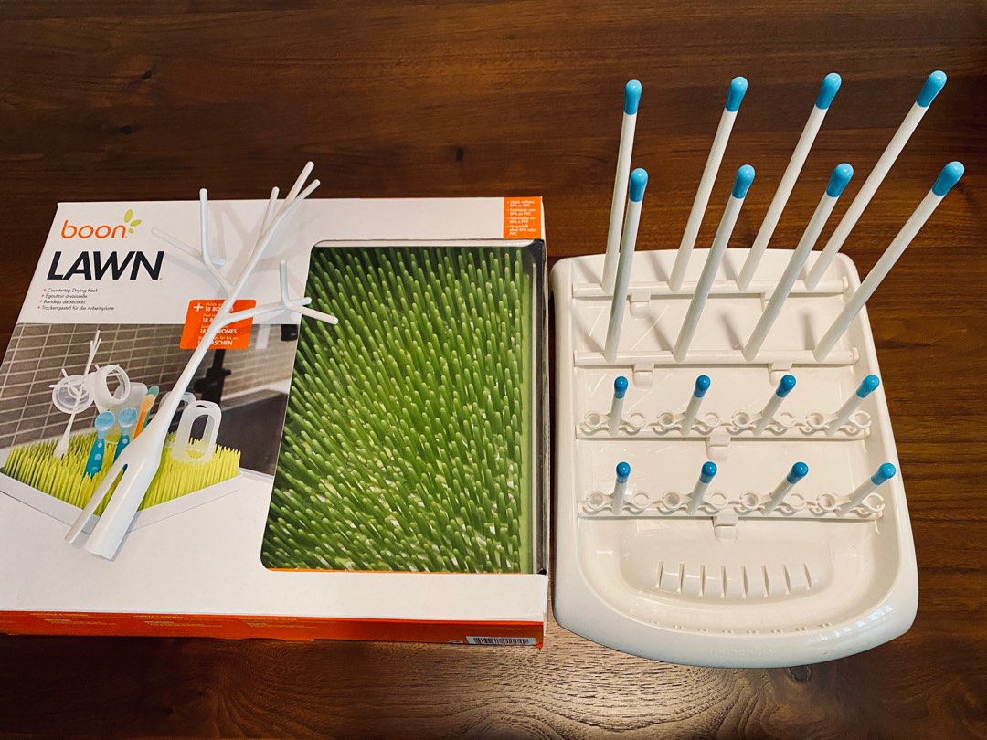 Boon Lawn Countertop Drying Rack & Munchkin Fold Bottle Drying Rack ...