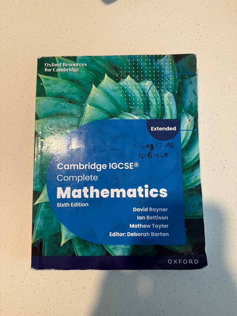 Cambridge IGCSE Complete Mathematics Sixth Edition, Hobbies & Toys ...