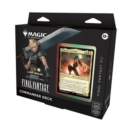 CLOUD LIMIT BREAK COMMANDER DECK MTG FINAL FANTASY VII (Category: Raw Singles) located in Tarlac. Submitted by gamepoy (Listing ID 1408980441, Image 1). Description: CLOUD LIMIT BREAK COMMANDER DECK MTG FINAL FANTASY VII.
