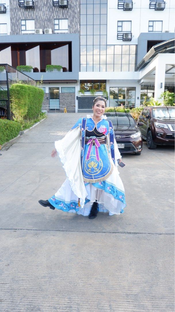 Cosplay Costume (Category: Traditional & Ethnic wear) located in Zamboanga. Submitted by capfab (Listing ID 1408887604, Image 1). Description: - Stunning blue and white cosplay costume - Includes a long, flowing skirt - Matching top with intricate embellishments - Ideal for cosplay events and themed parties - Well-made and ready to wear.