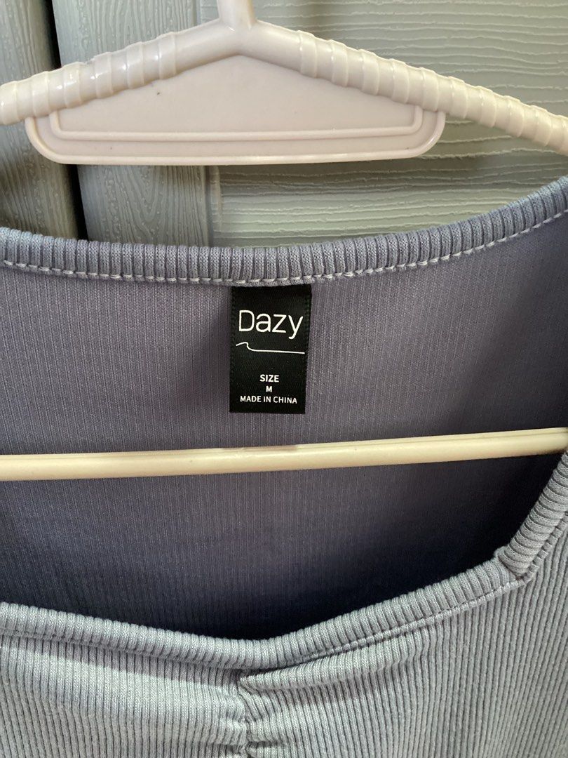 Dazy Dress - Powder Blue (Category: Dresses) located in Santa Rosa. Submitted by wthsofie (Listing ID 1408962859, Image 3). Description: Light blue dress with square neckline, puff sleeves, and ruched bust. Size M. Thick material. Used once. 📍Loc: Sta. Rosa, Laguna — dm for offers/shipping/meet-ups 💰 MOP: GCash, BDO, MariBank.
