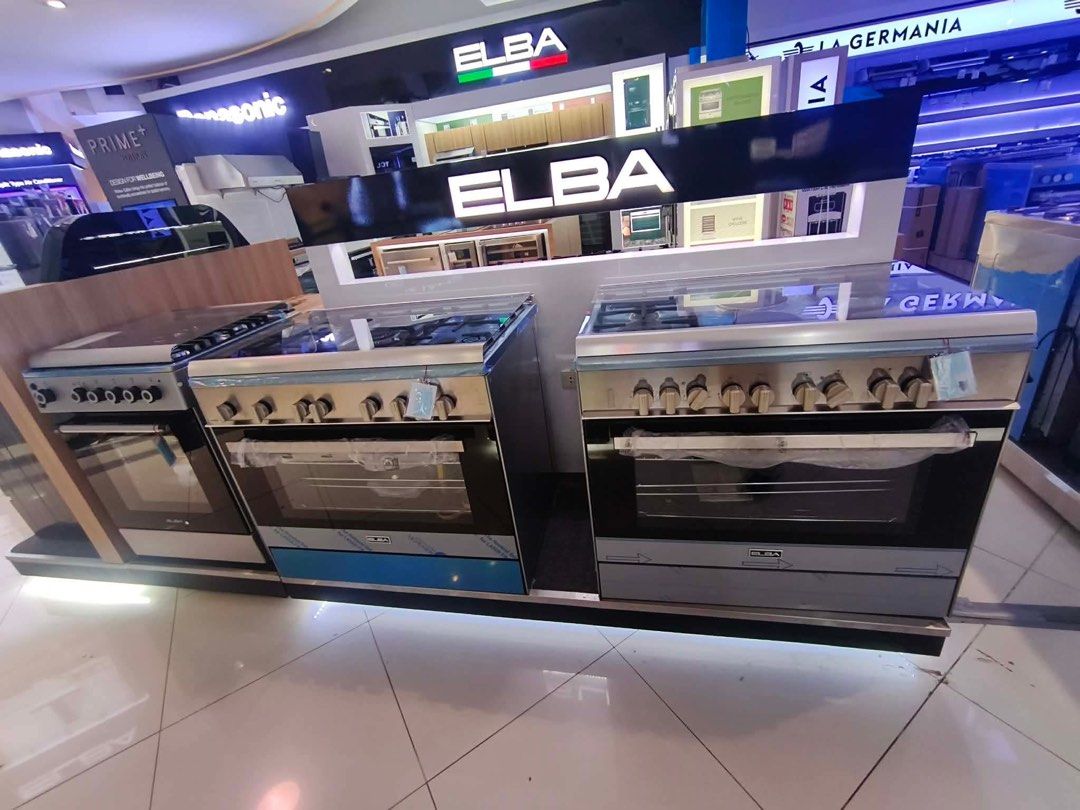 ELBA COOKING RANGE (Category: Cookers) located in Quezon City. Submitted by maryann.dimalanta (Listing ID 1409032402, Image 2). Description: ELBA COOKING RANGE Vxx950df Srp 140,000 Cash 132,500 Exx-969 df Srp 115,660 Cash 109,000 Ex-965 VM Srp 125,000 Cash 119,000 Exw-950 fg Srp 129,000 Cash 114,500 Cbx-942 df Srp 88,000 Cash 83,200 S61x641/ig Srp 50,000 Caah 45,600 S61x40if Srp 50,000 Cash 47,600 Cxx-664 iml Srp 110,000 Cash 104,500 E5531-fg2bk 