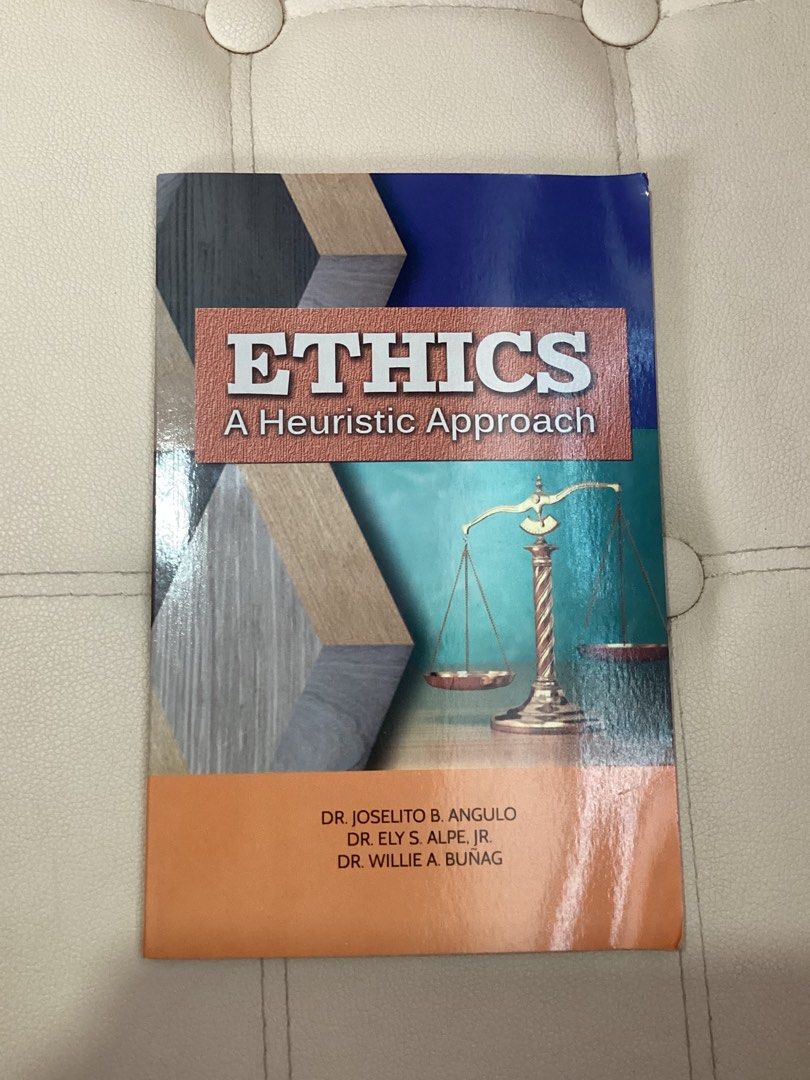Ethics: A Heuristic Approach (Category: Textbooks) located in Santa Rosa. Submitted by wthsofie (Listing ID 1408956127, Image 1). Description: Bought last 2023 (see receipt). Never been used, no writings inside. Price nego—pm! 💵 MOP: GCash, bank transfer #uphsl.