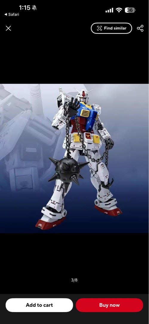 Fat Cat 001 Gundam Model Kit (Category: Gundam Model Kits) located in Singapore. Submitted by jojojoget88 (Listing ID 1408929646, Image 3). Description: - Brand new Fat Cat 001 Gundam model kit. - Includes all parts and accessories (as shown). - Comes with the original box. - Perfect for Gundam enthusiasts and collectors..