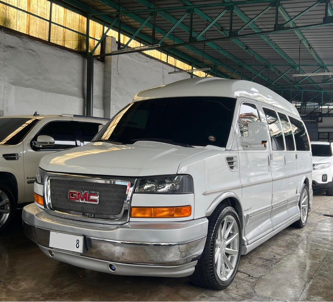 GMC Savana (Category: Used Cars) located in Quezon City. Submitted by mmicars (Listing ID 1409044339, Image 2). Description: 2008 GMC SAVANA P1,098,000 RUSH SALE Big TV Auto Sofa Bed New Tires Well preserved & maintained All original paint Very fresh & clean in & out Nothing to fix and Ready for long drive See at 35 Kalayaan Ave ., Dikiman , Quezon City Call at 09173068883.