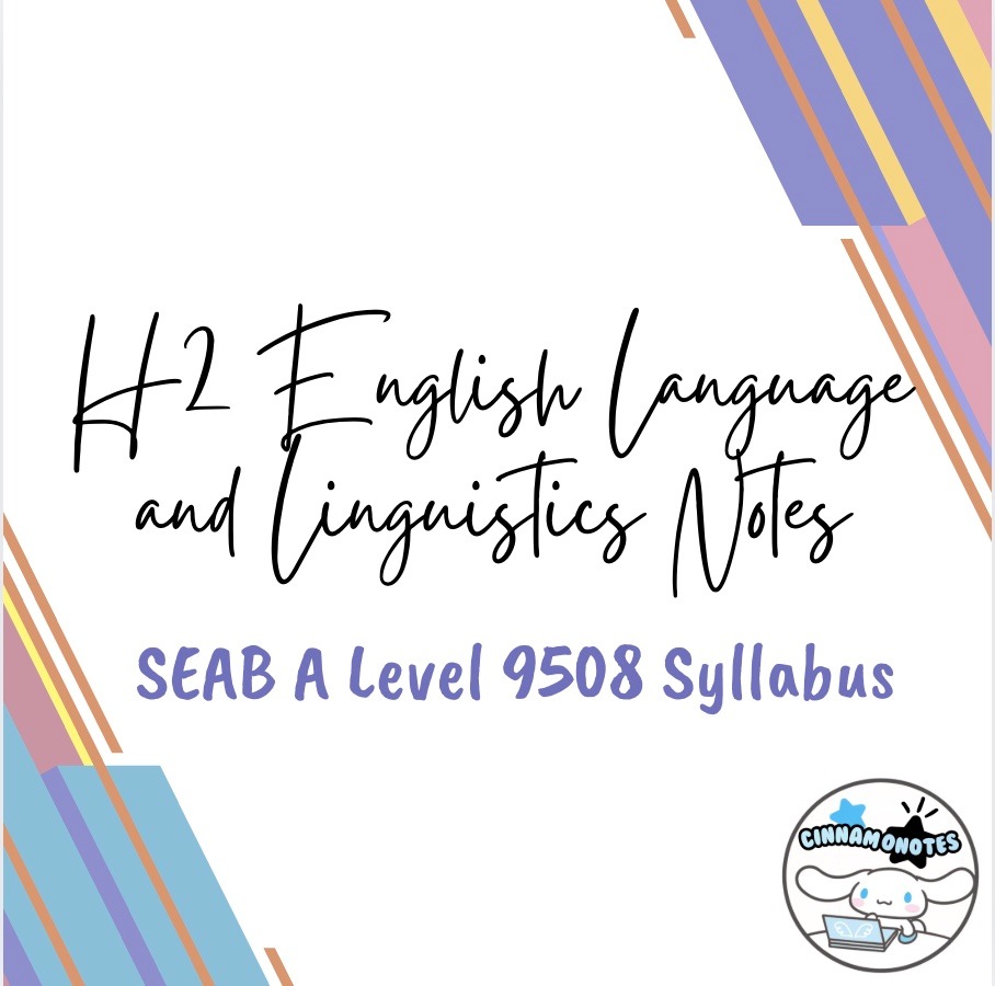 H2 ELL A-Level Notes (SEAB 9508 Syllabus), Hobbies & Toys, Books ...