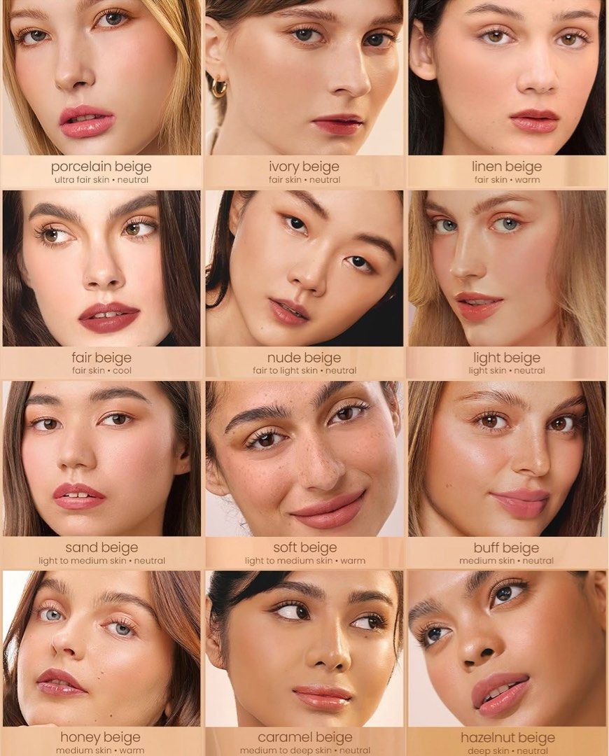 Happy Skin Seamless Perfecting Liquid Foundation (Category: Makeup) located in Manila. Submitted by kikayoutlet (Listing ID 1400399317, Image 3). Description: BRAND NEW 2027-2028 Expiry 2 Ivory Beige 1 Linen Beige 1 Nude Beige 2 Light Beige 1 Soft Beige (SOLD) 2 Buff Beige 1 Caramel Beige 1 Amber Beige 1 Almond Beige 1 Cinnamon Beige 1 Golden Beige 1 Hazelnut Beige 1 Mocha Beige.