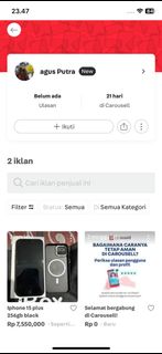 (Kategori: ) berada di . Dikirim oleh dadarrrr.guling (ID iklan 1409051630, Gambar 1). Deskripsi: .