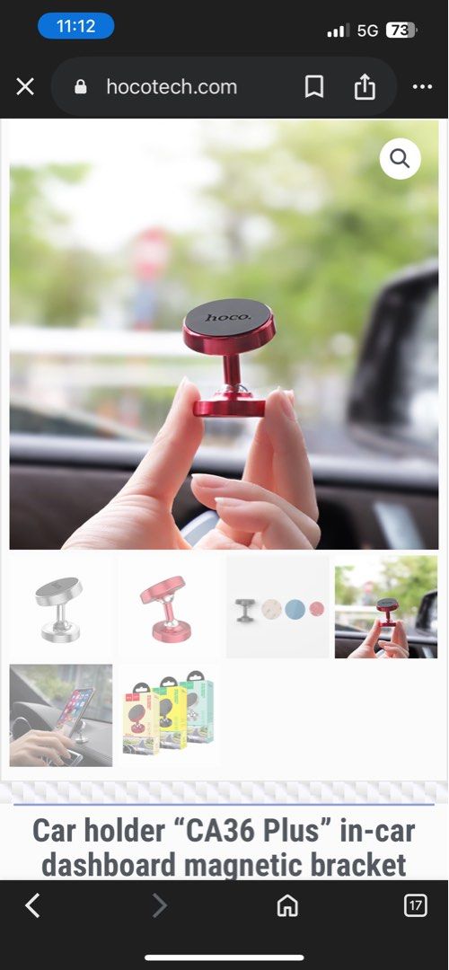Hoco CA36 Plus Magnetic Car Phone Holder (Category: Mounts & Holders) located in Paranaque City. Submitted by sissyloveph (Listing ID 1408916065, Image 3). Description: .