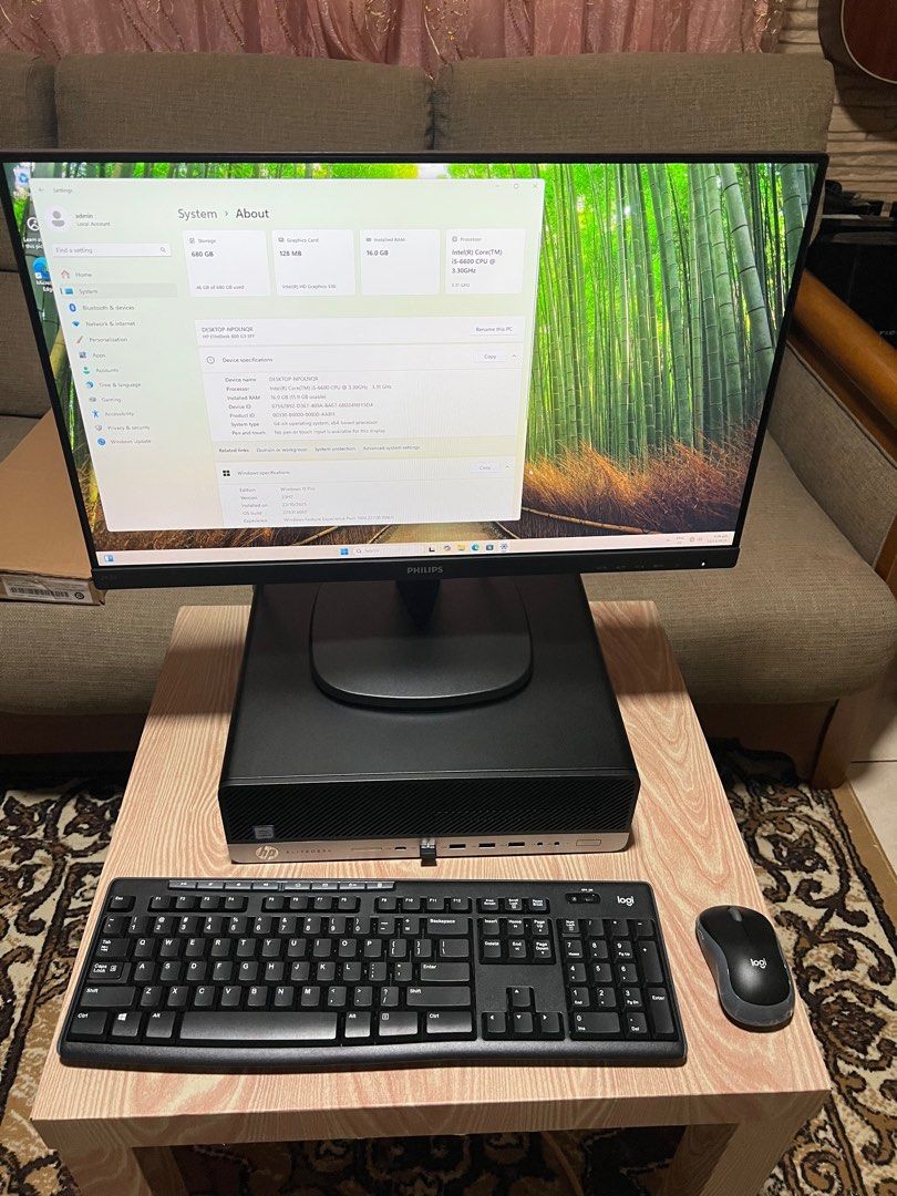 HP EliteDesk 800 G3 SFF Desktop PC Set