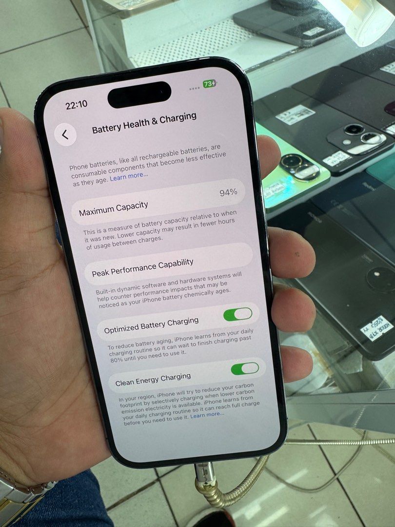 iPhone 14 Pro 256gb (F.U) (Category: iPhone 14 Series) located in San Juan City. Submitted by wainefreygadgetshop (Listing ID 1408944194, Image 2). Description: iPhone 14 Pro 256gb (F.U) (SEARCH NYO NALANG FULL SPECS) ALL GOODS AT WORKING NO REPAIR HISTORY NO HIDDEN ISSUE MAY TRUE TONE MAY FACE I.D 94% BATTERY HEALTH MAKINIS PEDENG PEDE SA MAARTE TEST ALL YOU WANT BAGO BAYARAN For fast transaction call/text 09279452049,09704549340 *PAG COD SAMIN 