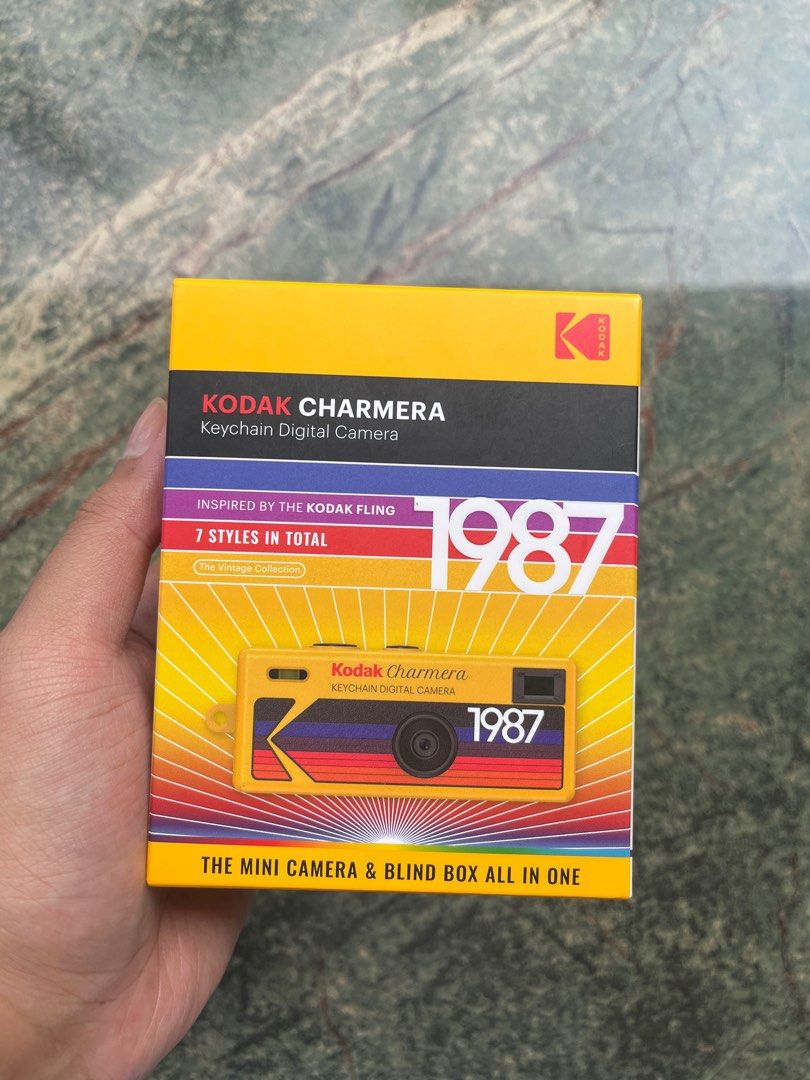 Kodak Charmera Blind Box Available [SEALED][ON-HAND] (Category: Cameras) located in Paranaque City. Submitted by wynnnnnnn (Listing ID 1408929686, Image 1). Description: Kodak Charmera Blind Box Available ON-HAND In 1987, KODAK launched its first signature single-use camera, the KODAK Fling, aiming to promote the simplicity of point-and-shoot photography. Fast forward to today, the all-new KODAK Charmera reimagines that retro charm with a digital