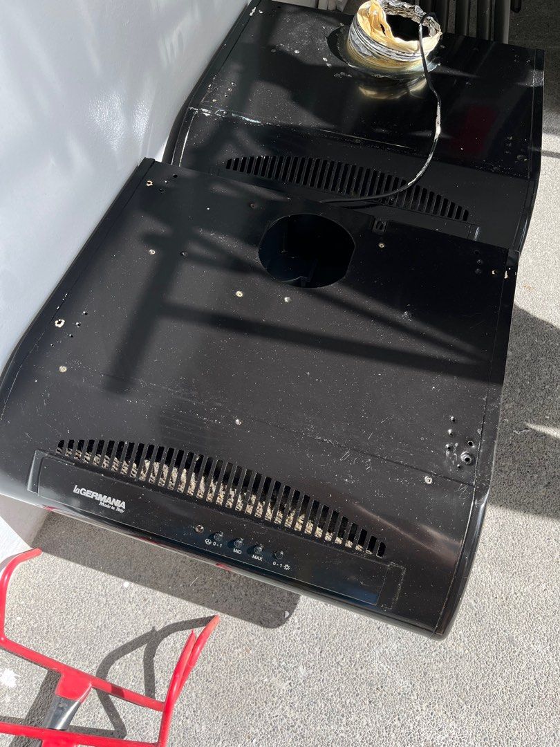 La Germania 50cm range hood (as is condition) (Category: Cookware & Accessories) located in Quezon City. Submitted by selling.thingzzz (Listing ID 1409040261, Image 1). Description: ✨needs repair.