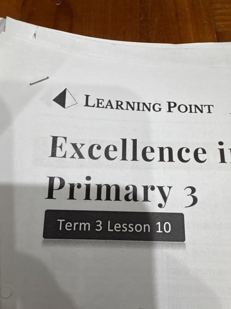 Learning Point notes - Primary 3 (Category: Assessment Books) located in Singapore. Submitted by embossing (Listing ID 1408994041, Image 1). Description: - Primary 3 worksheet - whole year 2025 complete notes - Suitable for extra practice and revision - Helps students excel.