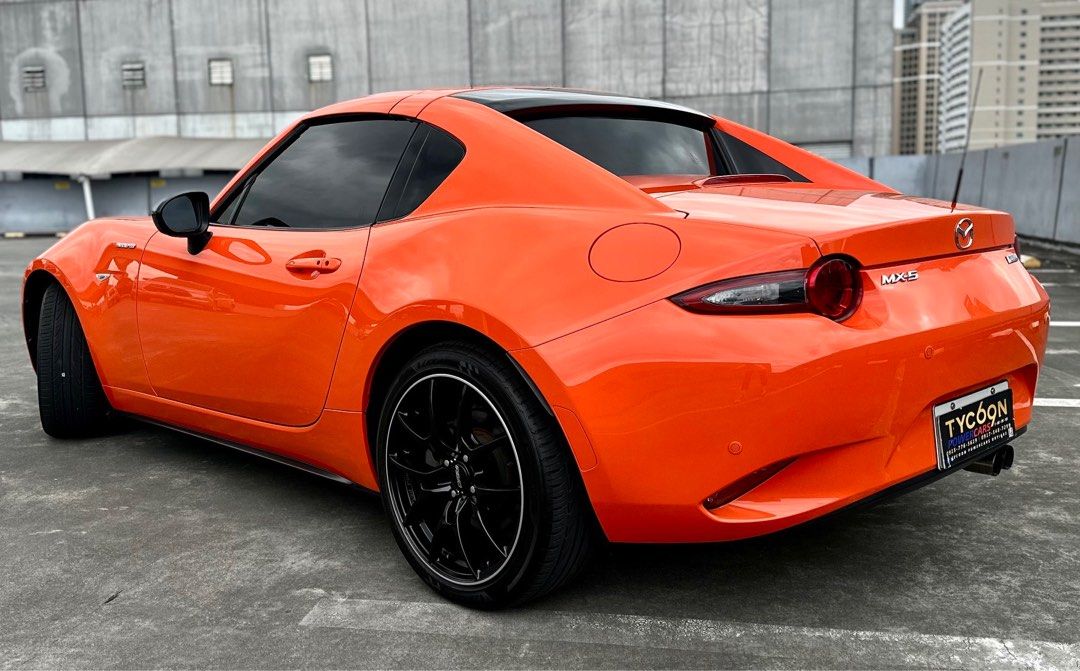 Mazda MX-5 30th Anniversary Edition Auto (Category: New Cars) located in Pasig City. Submitted by tycoon.cars (Listing ID 1408959470, Image 3). Description: MAZDA MX-5 MIATA - 2018 Model - 20,XXX Original Mileage - 30th Anniversary Edition - Full Option - Top of the Line - Hardtop Convertible - Sunkist Orange (Rare Color) - RAYS Volk Racing G025 with New Tires - No Issues We Don’t Sell Cars, We Sell Dreams. BUY•SELL•TRADE•CONSIGN•FINANCING Tycoon