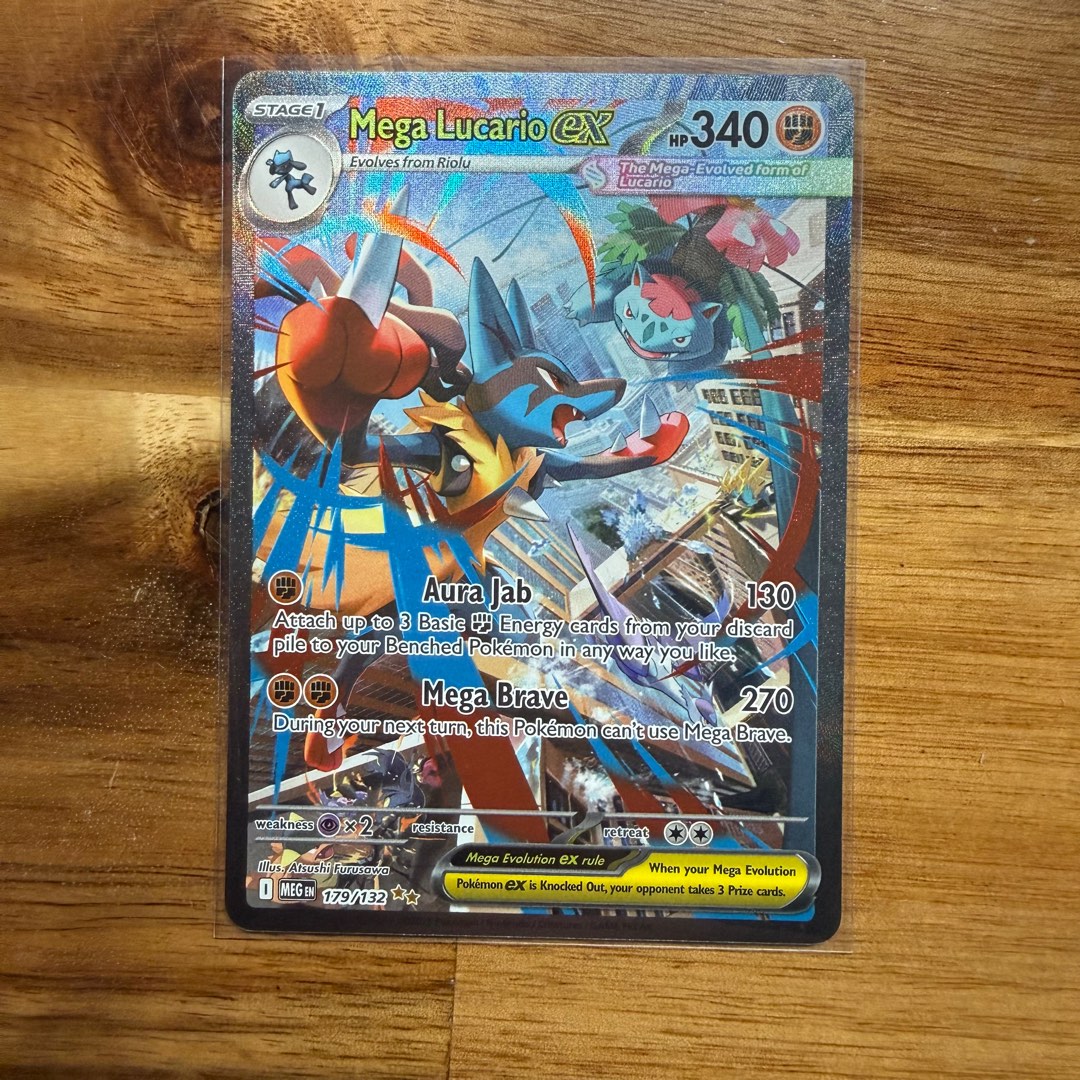 [ENG] Mega Lucario Ex #179 Pokemon Mega Evolution ME01 Card 179/132 SIR ...