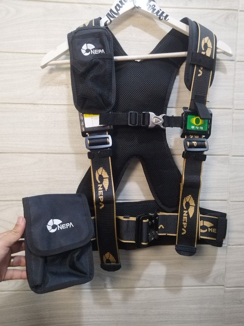 NEPA SAFETY VEST (Category: Hiking & Camping) located in Sorsogon. Submitted by mang_thrift2 (Listing ID 1408970812, Image 2). Description: missing leg straps and hook line.