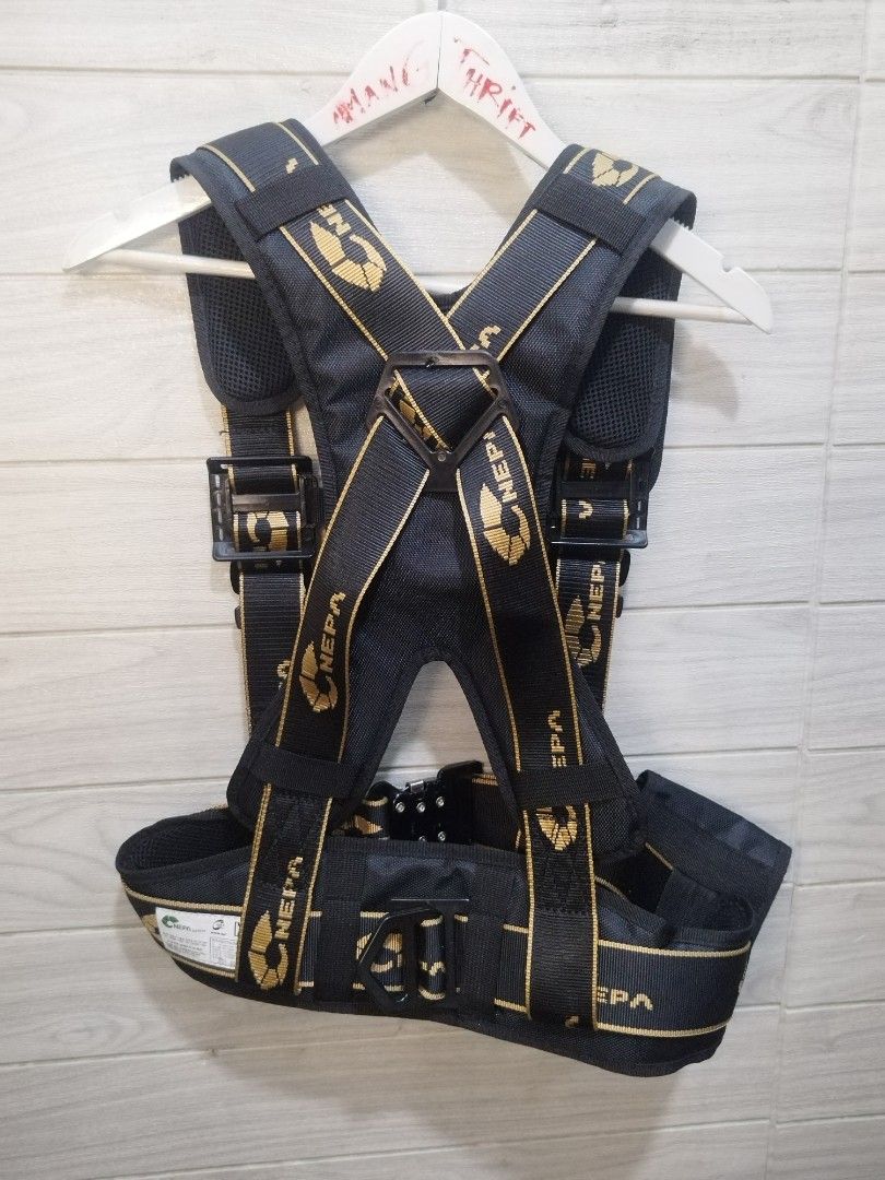 NEPA SAFETY VEST (Category: Hiking & Camping) located in Sorsogon. Submitted by mang_thrift2 (Listing ID 1408970812, Image 3). Description: missing leg straps and hook line.