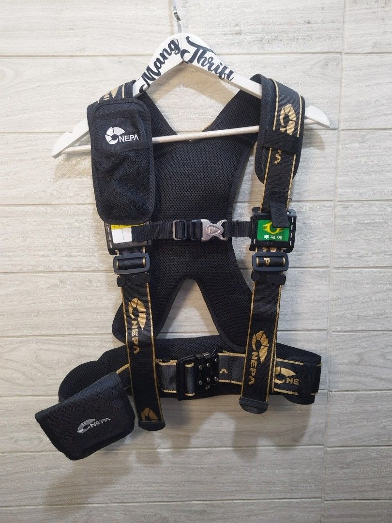 NEPA SAFETY VEST (Category: Hiking & Camping) located in Sorsogon. Submitted by mang_thrift2 (Listing ID 1408970812, Image 1). Description: missing leg straps and hook line.