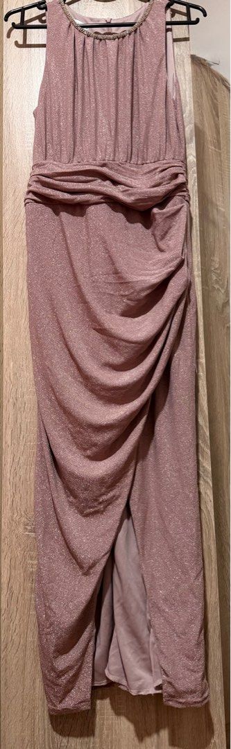 Old Rose Shimmery Formal Gown (Category: Evening dresses & gowns) located in Las Pinas. Submitted by bitsnfinds (Listing ID 1408923336, Image 2). Description: Worn only once, in perfect condition. Old Rose in shimmery material.