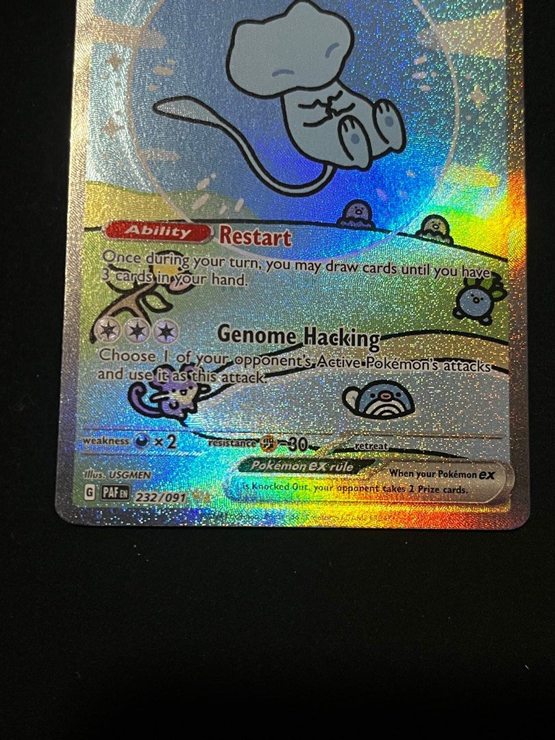 Pokemon TCG Paldean Fates English Bubble Mew ex 232/091, Hobbies