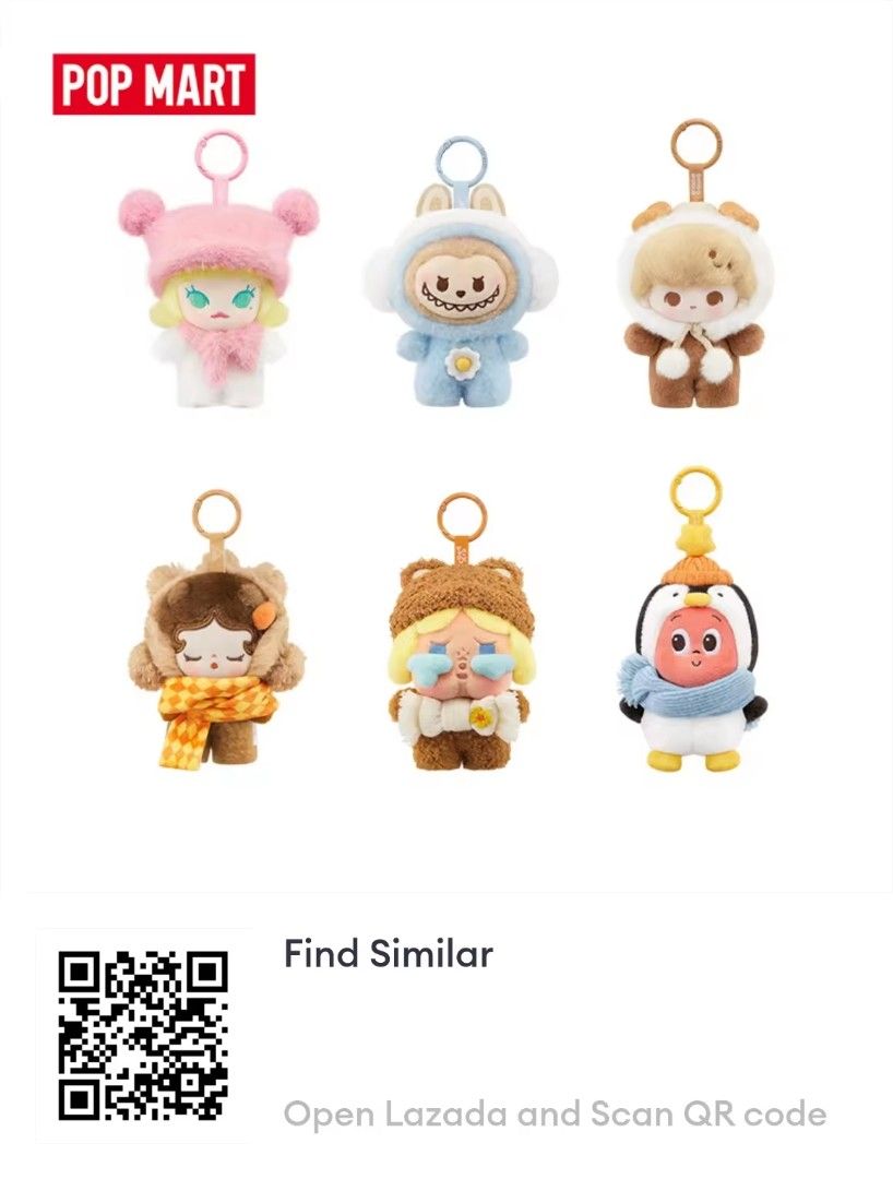 POP MART POP BEAN Fluffy & Cozy Series-Plush Pendant Blind Box - Molly ...