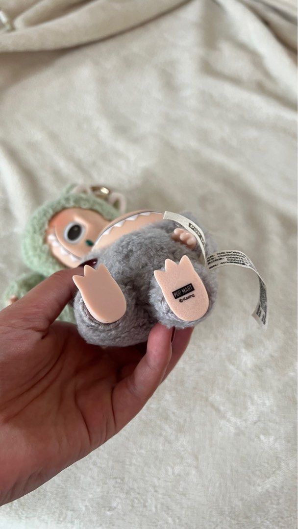 Pop Mart The Monsters Labubu Keychain (Category: Designer & Blind Box Toys) located in Quezon City. Submitted by ykck_ (Listing ID 1408898470, Image 3). Description: ₱1,000 for both ₱650 if only one No box included Guaranteed Authentic. Bought in Fully Booked.