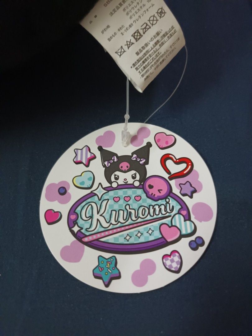 Sanrio Kuromi Head Pillow (Category: Plushies & Soft Toys) located in Quezon City. Submitted by limsys08 (Listing ID 1409032458, Image 3). Description: Hey there, Kuromi fans! Check out this super cute Sanrio Kuromi Head Pillow! Look at that adorable Kuromi face, complete with her signature skull and pink bow. Perfect for your bed, sofa, or anywhere you need a touch of Sanrio magic. It's soft, huggable, and guaranteed to bring a smile to your fac