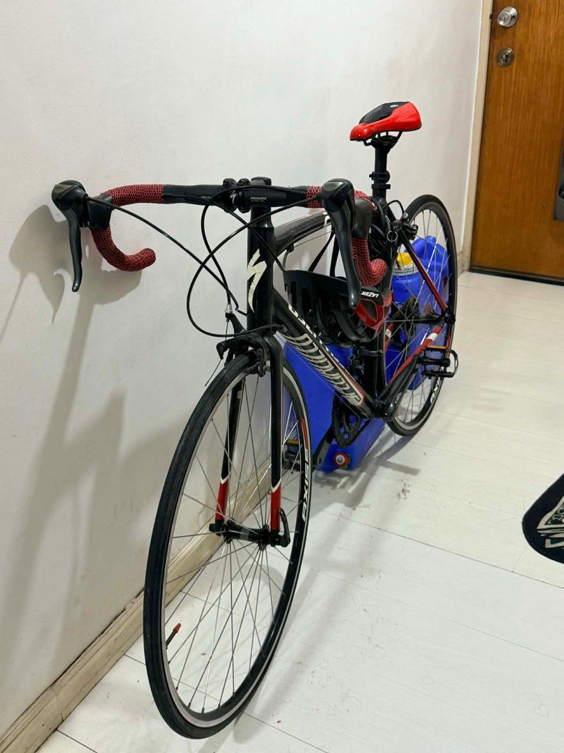 Specialized Road Bike (Category: Bicycles) located in Makati City. Submitted by adselda (Listing ID 1408954416, Image 2). Description: • Stiff, lightweight, race-inspired Allez delivers quick acceleration and responsive handling • Ideal for aspiring racers or beginners entering road cycling • 9-speed Shimano gearing and lightweight wheels enhance efficiency on all terrains • Double-butted, smooth-welded A1 Premium Aluminum frame ensures durabilit