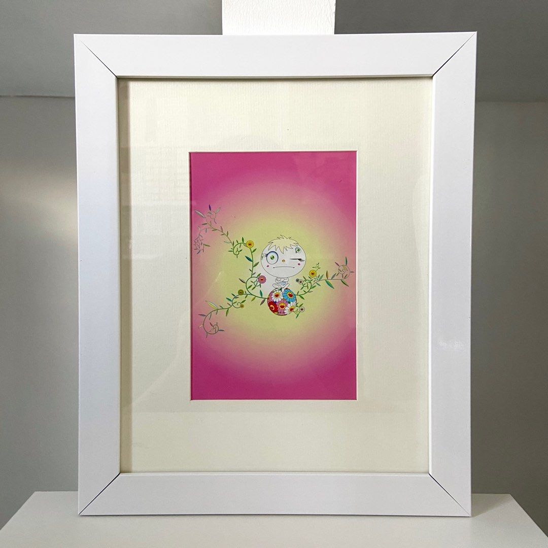 Framed Takashi Murakami Postcard “GENKI Ball” (Category: Art & Prints) located in Santa Rosa. Submitted by shikaricollectibles (Listing ID 1408888209, Image 1). Description: Framed Takashi Murakami Postcards Postcard Size: 7 x 4.75 Inches Frame Size: 12.6 x 10.4 Inches Matting: 2 inches (off-white) Frame Thickness: 1 inch (white) Glazing: Glass Price: ₱950 Location: Santa Rosa, Laguna/ Cubao, QC MOD: Lalamove, LBC, Meet-up MOP: Gcash/ BPI.