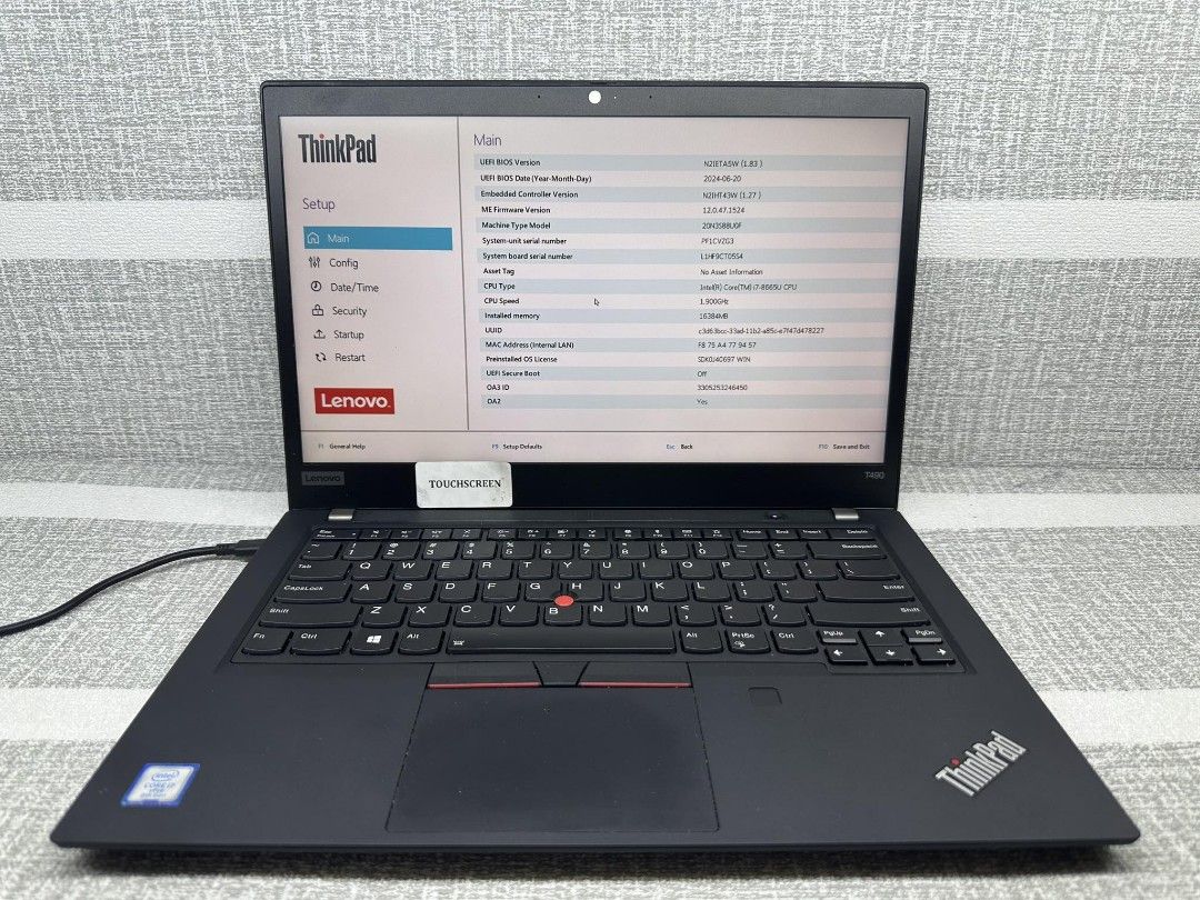 •US Version i7 touchscreen & backlit Lenovo T490 (Category: Laptops & Notebooks) located in Manila. Submitted by lonelyme_1986 (Listing ID 1409060698, Image 1). Description: •US Version i7 touchscreen & backlit Lenovo T490 •retail price: 14,499 •wholesale price pm po •FREEBIES: CHARGER. POUCH BAG AND MOUSE •INTEL CORE i7 8TH GEN 1.90GHZ •RAM: 16GB (UPGREDABLE) •STORAGE: 256G M.2 •/ USB / HDMI •WITH BUILT IN CAMERA •WIFI READY •BLUETOOTH •WINDOWS 