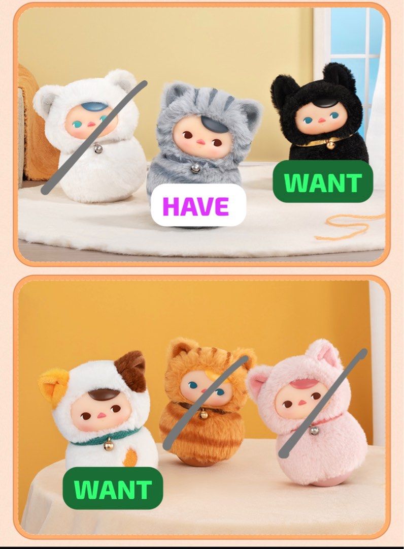 WTT: PUCKY Roly-Poly Kitty Vinyl Plush [America Shorthair], Hobbies ...