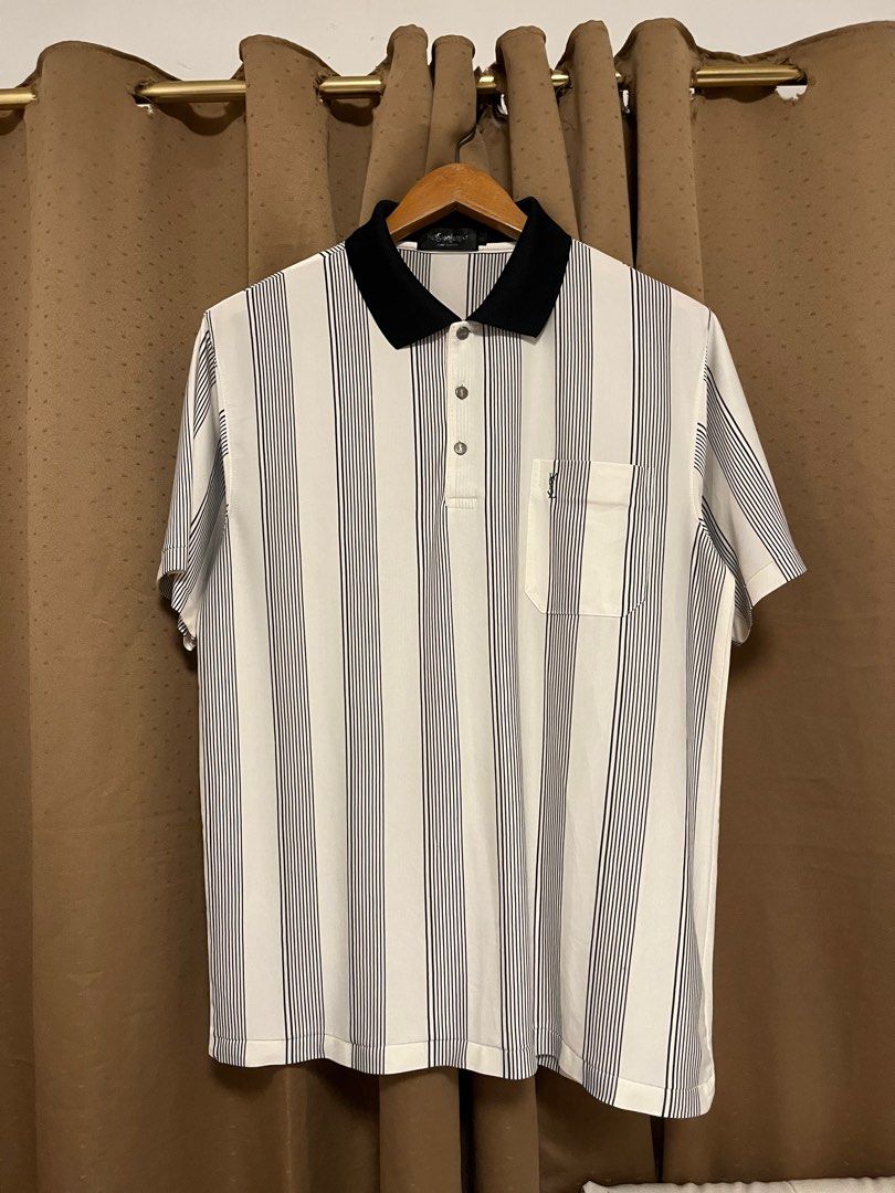Saint Laurent Vintage Silk Polo Large (Category: Luxury Apparel) located in Cavite. Submitted by _solidolo (Listing ID 1408892483, Image 1). Description: 30 x 22 .