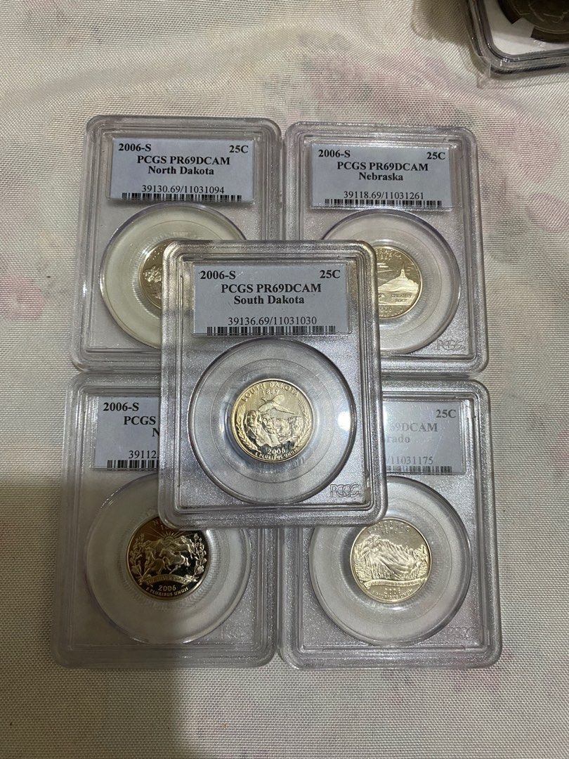 一套美國總統山紀念幣，售價1600, 興趣及遊戲, 收藏品及紀念品, 錢幣- Carousell