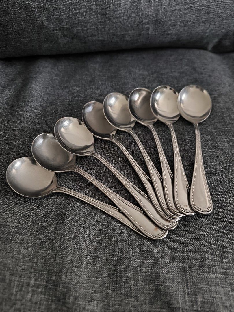 🥄 8pcs Table MATE Stainless Steel Spoons