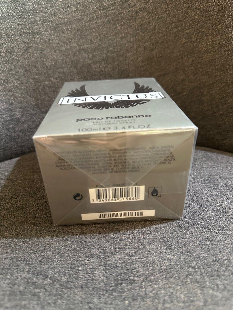 Authentic Paco rabanne invictus 100ml (Category: Fragrance & Deodorants) located in Quezon City. Submitted by luxpro.mnl (Listing ID 1409126574, Image 2). Description: Brandnew/ Sealed Authentic from new jersey The Mills at Jersey Gardens 💯ORIGINAL/LEGIT 💯 Moneyback Guarantee.