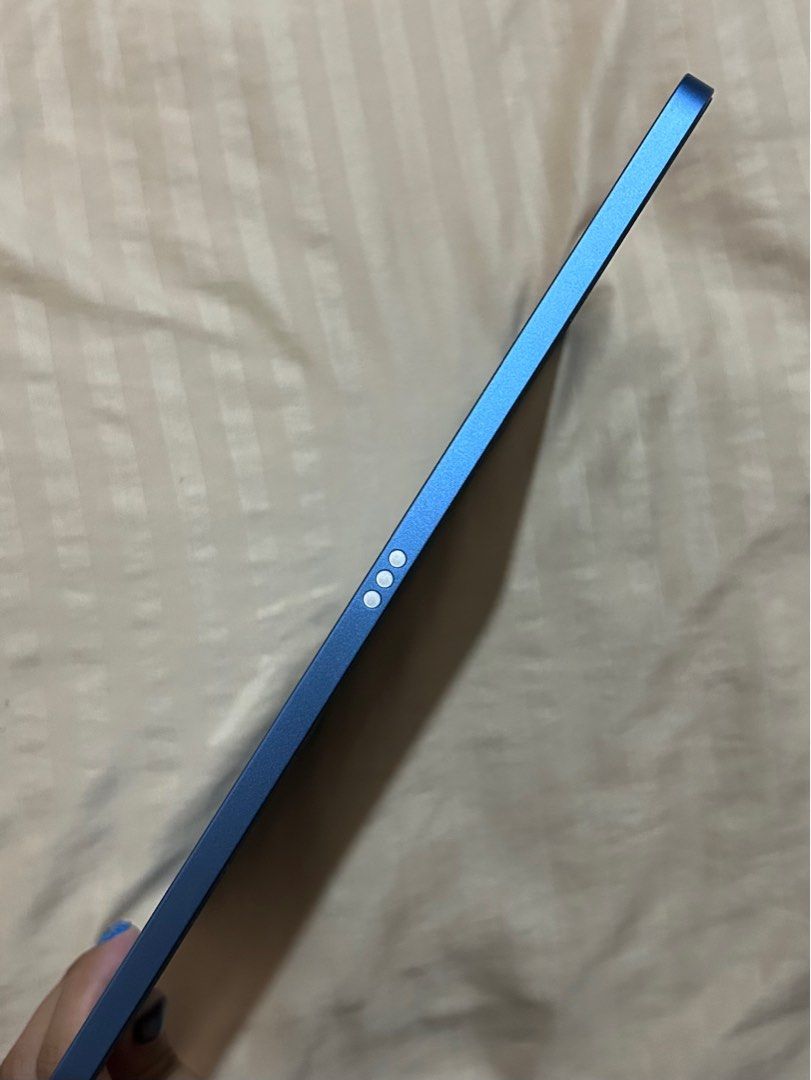 Blue 64GB 10th Gen Ipad (Category: iPad) located in Baguio. Submitted by robthegoddess (Listing ID 1409099118, Image 2). Description: —Hi! Selling my 10th gen 64 gb blue ipad! Bought last January 17. In great condition, just need to replace tempered glass. -Wifi only -Comes w a box though stained a bit from storage -PM for more details, photos, and serial number -PAYO, no return, no refund, no exchange.