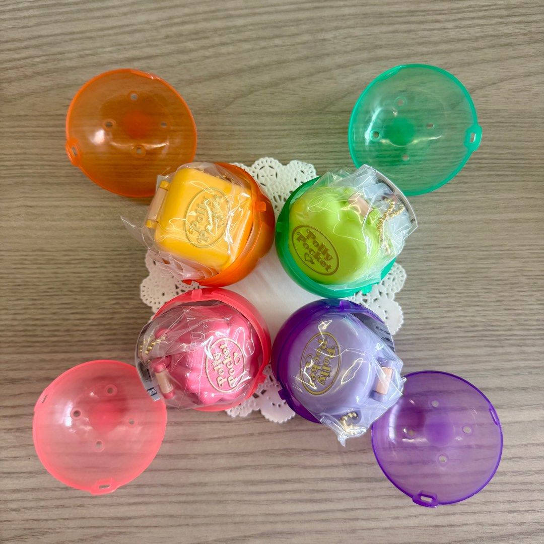 Set De 4 Miniatures Polly Pocket Charmed - Gashapon / Capsule Toy Bandai Japon (2024)