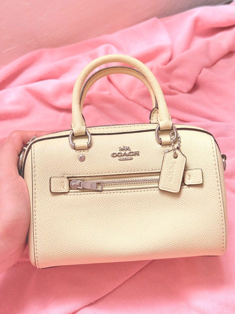 Coach Mini Rowan (Category: Luxury Bags & Wallets) located in Bulacan. Submitted by hereforless (Listing ID 1409117238, Image 2). Description: ORIGINAL COACH MINI ROWAN COMES WITH LONG STRAP USED TWICE COLOR: LIME RFS: DECLUTTERING.