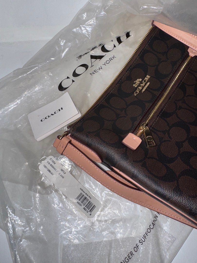 coach sig rowan file bag in shell pink (Category: Luxury Bags & Wallets) located in Bulacan. Submitted by jyrshsh (Listing ID 1409147592, Image 2). Description: .ᐟ barely used .ᐟ from Coach US .ᐟ dm for more info .ᐟ can nego mop: gcash mod: lbc.