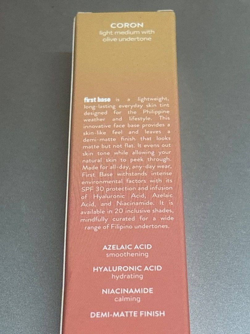 Colourette First Base Everyday Skin Tint - Coron (Category: Makeup) located in Los Banos. Submitted by somerandomthings (Listing ID 1409248744, Image 3). Description: Colourette First Base Skin Tint - Coron RFS: Decluttering personal stock, have too many base products already Stock: 2 1 pc = PhP 350.00 2pcs = PhP 650.00.