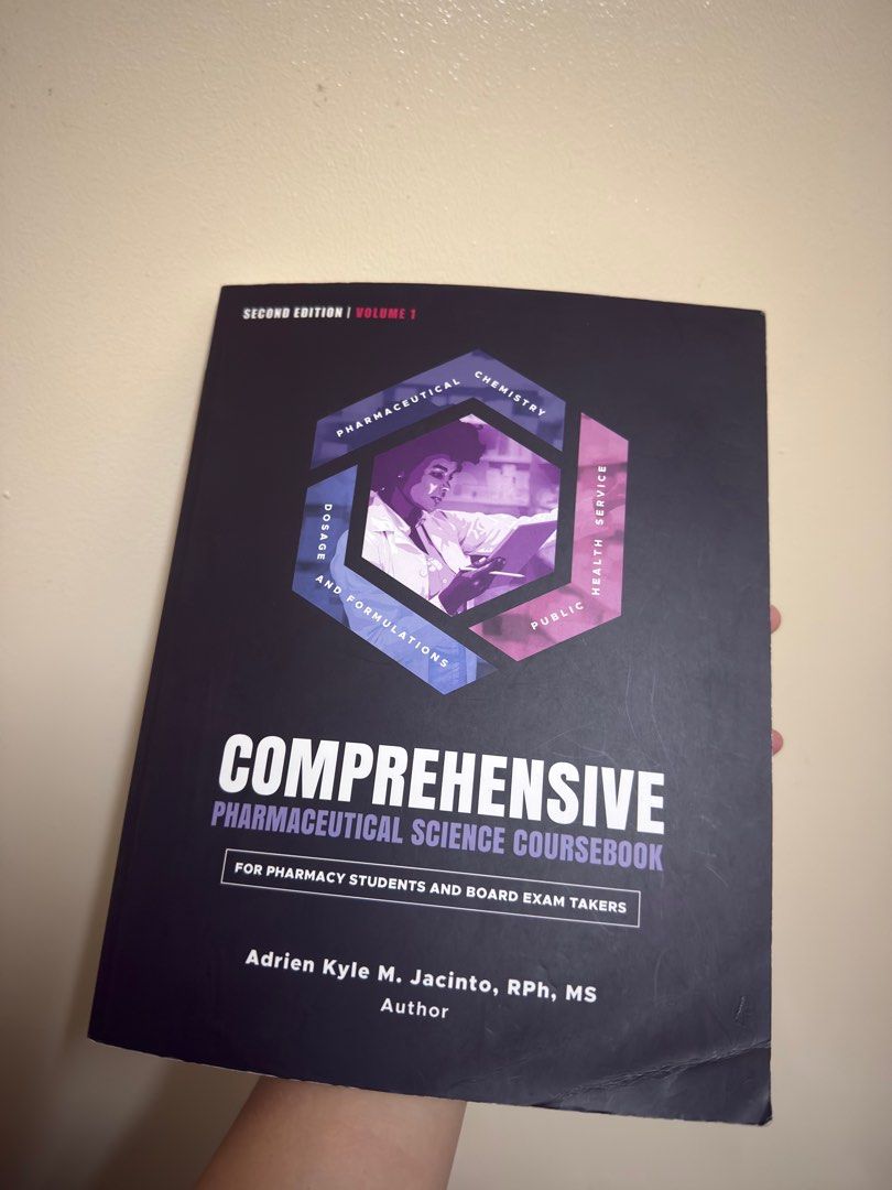 Comprehensive Pharmaceutical Science Coursebook Second Edition (Category: Textbooks) located in Manila. Submitted by wiseowl-f0b9f2 (Listing ID 1409240092, Image 1). Description: - For Pharmacy students and Board Exam Takers - With very minimal pencil marks on volume 2 - Great book overall. Well organized and thought out. I think this alone is sufficient for the board exam. I just had a lot of books and reviewers at hand. I also used this for my 
