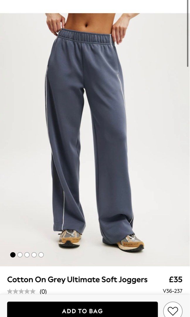 Cotton On Grey Ultimate Soft Joggers with stripes (Category: Other Bottoms) located in Pasig City. Submitted by lovedpicks (Listing ID 1409089272, Image 1). Description: cotton on grey joggers with stripes -brand new and never worn - original price in cotton on is 2800.