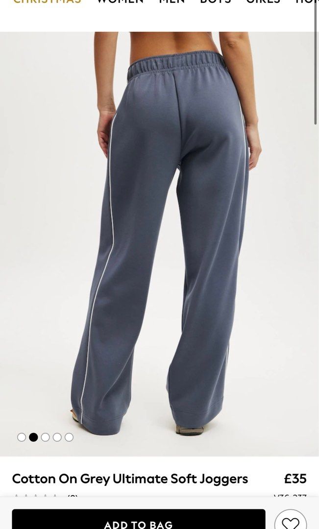 Cotton On Grey Ultimate Soft Joggers with stripes (Category: Other Bottoms) located in Pasig City. Submitted by lovedpicks (Listing ID 1409089272, Image 3). Description: cotton on grey joggers with stripes -brand new and never worn - original price in cotton on is 2800.
