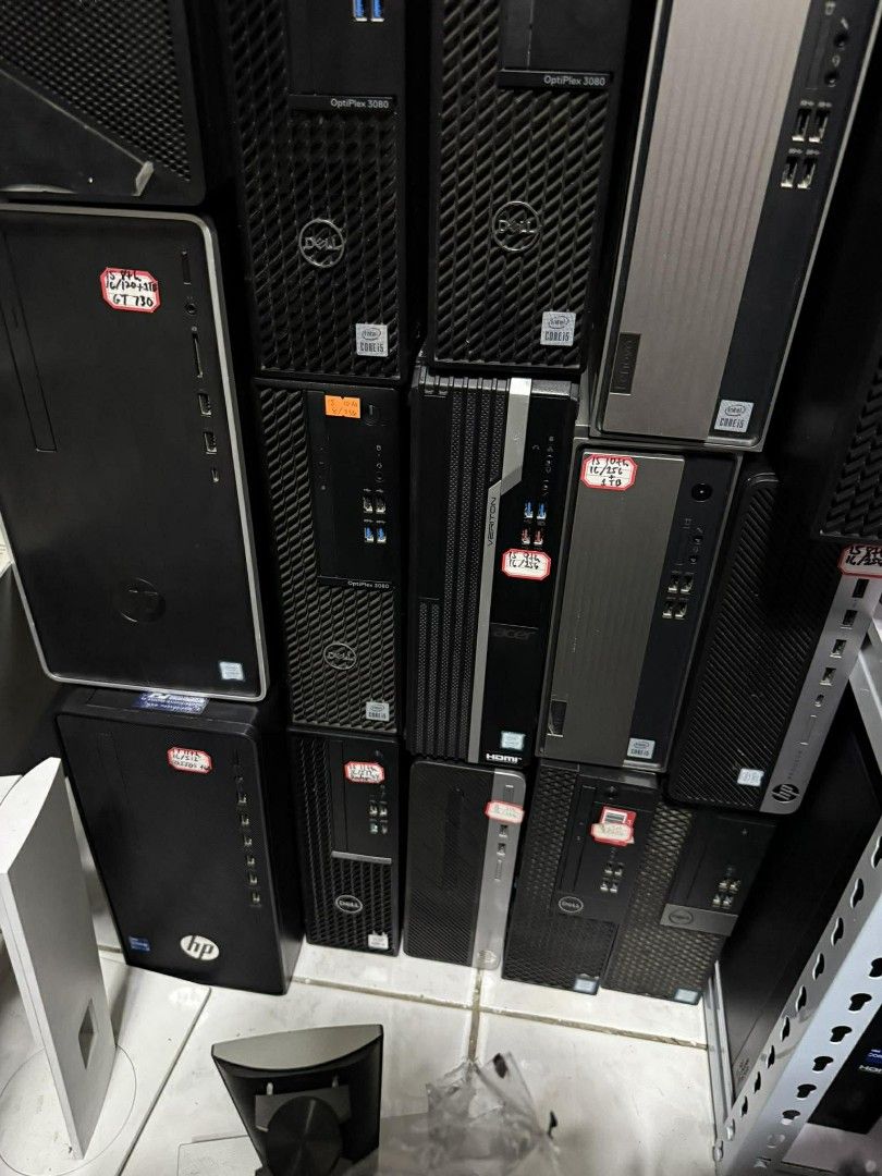 Desktop Computers - Dell, HP, Asus, Lenovo (Category: Desktops) located in Manila. Submitted by lhainelovi71994 (Listing ID 1409171561, Image 3). Description: Branded system unit Asus expertCenter I5 14th gen 16gb ram 512gb nvme 💸💸 18,000 each HP tower i7 11th gen 16gb ram 512gb nvme Rx 550x 4gb video card 💸💸 15,000 Dell SFF 5090 I5 11th gen 16gb ram 512gb nvme AMD Radeon RX 640 video card 💸💸 12,500 Lenovo SFF gen 4 I5 13th gen 16gb ram 256