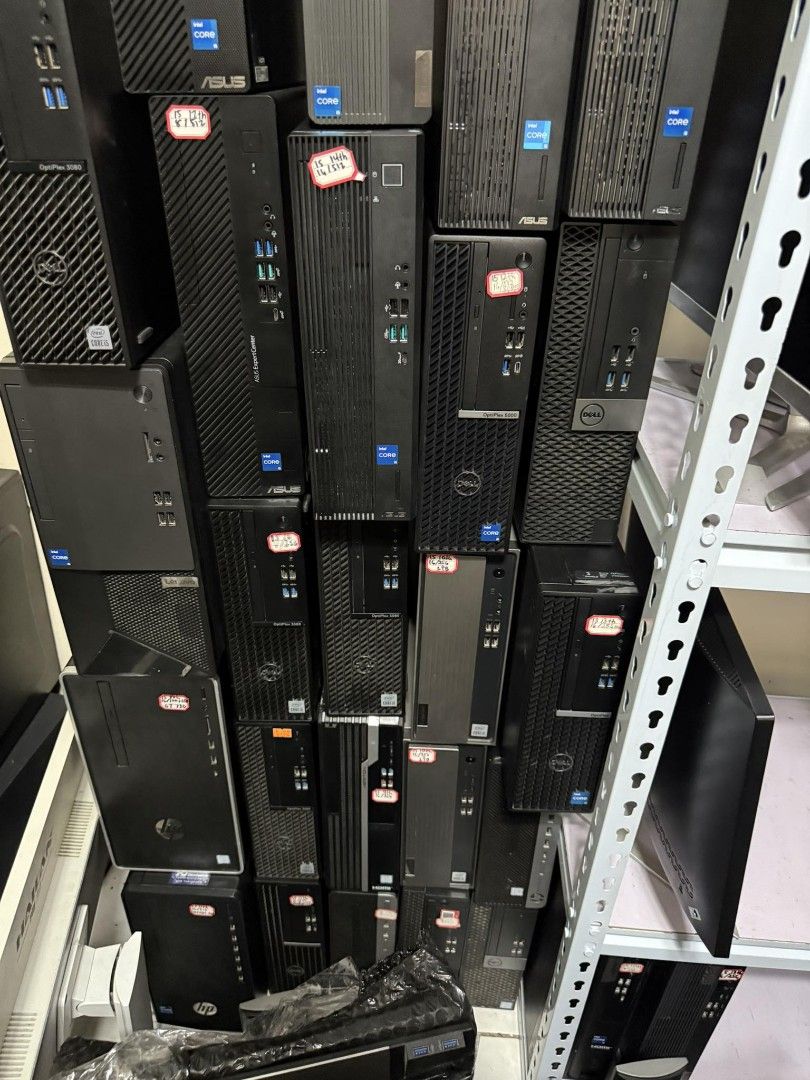 Desktop Computers - Dell, HP, Asus, Lenovo (Category: Desktops) located in Manila. Submitted by lhainelovi71994 (Listing ID 1409171561, Image 1). Description: Branded system unit Asus expertCenter I5 14th gen 16gb ram 512gb nvme 💸💸 18,000 each HP tower i7 11th gen 16gb ram 512gb nvme Rx 550x 4gb video card 💸💸 15,000 Dell SFF 5090 I5 11th gen 16gb ram 512gb nvme AMD Radeon RX 640 video card 💸💸 12,500 Lenovo SFF gen 4 I5 13th gen 16gb ram 256
